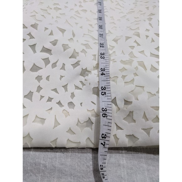 Elizabeth and James White Levine Laser Cut Dress Size 6 - Picture 8 of 8